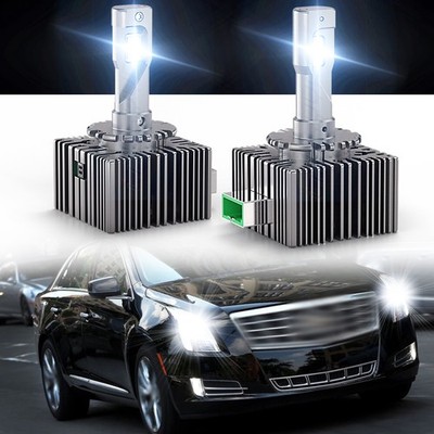2x LED Headlight Bulbs Replace HID D3S D3R 100w Xenon Super White Conversion Kit