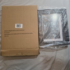 Caja de sombras con marco de fotos profundo negro 11 X 15 montada en la pared MDF decoración contemporánea