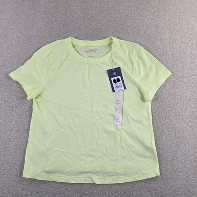 Universal Thread Women s Neon Yellow Basic Tee Shirt Size S NWT