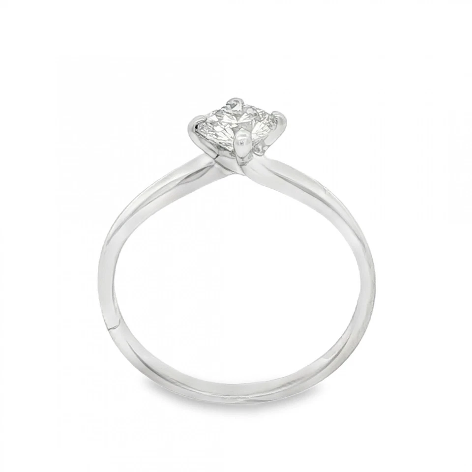 Anillo de compromiso de diamantes de platino 950 - talla J - 0,37 quilates Foto 4 de 4