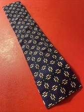 Vintage 60s Retro Square End Wide Tie Rockabilly VLV All Cotton Geometric