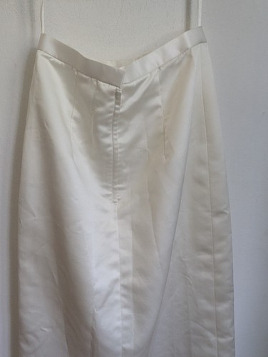 Unbranded Ivory Long Satin Wedding Skirt With Corset Top Size 12 (T23) - Picture 16 of 18