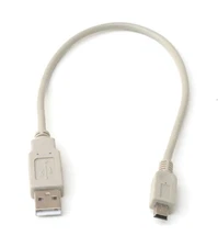 USB Camera Cable MINI-B 5-Wire 12IN Beige 1FT