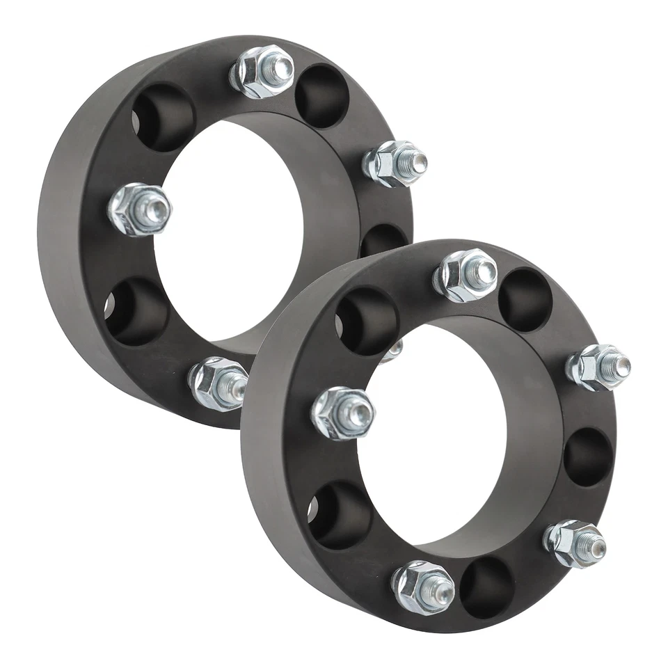 2" 5X5.5 (5x139.7) Wheel Spacers Adapter Jeep Ford Dodge 5X5.5 2" Inch - 1/2"X20 - Image 2 of 4