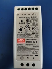 MEANWELL MDR-40-5 Power Supply - DIN Rail Mount 30W 5V 6A