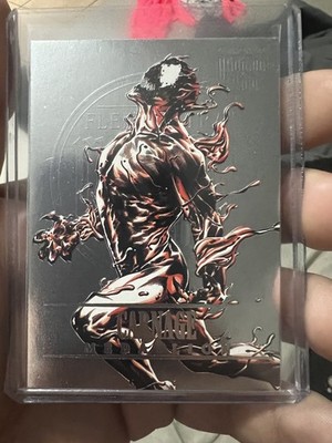 CARNAGE Medallion Fleer Ultra Midnight Sons - M-7 Insert - Marvel Trading Card