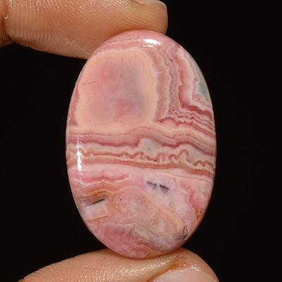 100% Natural Rhodochrosite Oval Shape Cabochon Gemstone 40 Ct. 34X22X4 mm F-168