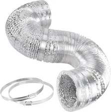 Simple Deluxe 12 Inch 25 Feet Ducting, Non-Insulated 12 x 25', Silver 