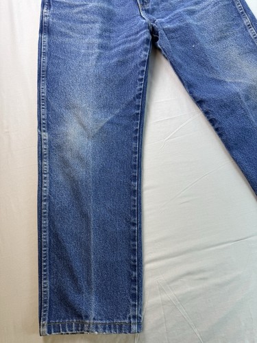 Pantalones de mezclilla Rustler Wrangler para hombre 34 X 30 100 % algodón azul oscuro calce relajado - Imagen 2 de 8