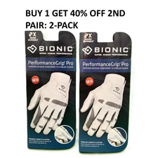 BOGO 40% Off - Performance Grip Pro Bionic Golf Glove Mens Left Hand Glove
