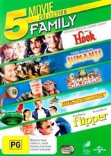 Hook / Jumanji / Small Soldiers / Thunderbirds / Flipper | 5 Pack (Box Set, DVD,