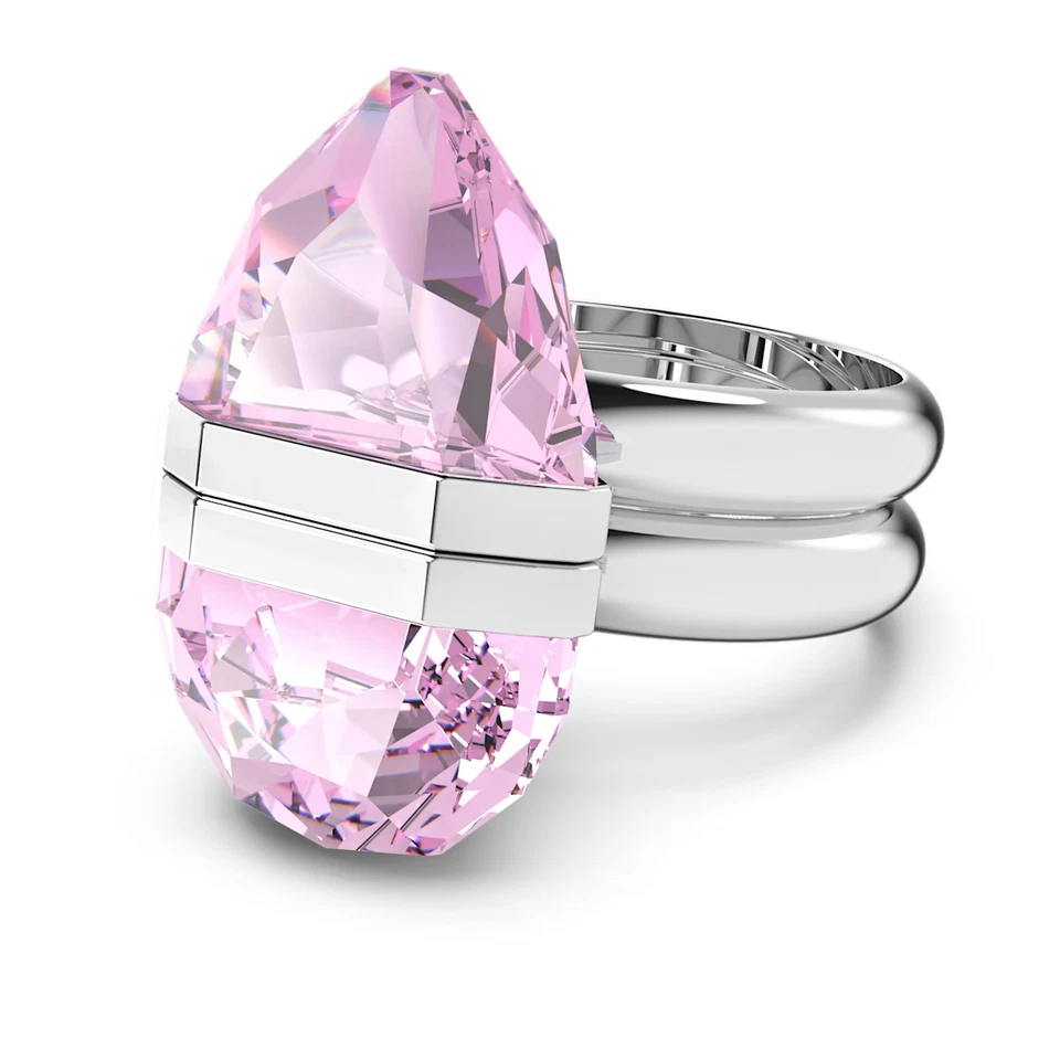 Nuevo en caja Anillo Rosa SWAROVSKI LUCENT Cierre Magnético Talla 52 y Bolso 175,00 £ Foto 3 de 4