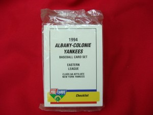 1994-ALBANY-COLONIE-YANKEES-A-PETTITTE-MINOR-LEAGUE-TEAM-SET-FLEER-PROCARDS