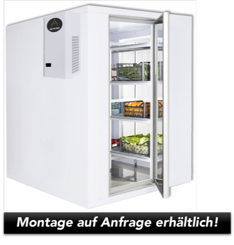 Gastro Kühlzelle mit Aggregat begehbares Kühlhaus 2,6 m³ 1500x1200x2010 mm +5/-5