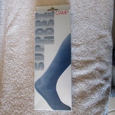 Men's Vintage Camp Support Hose - White - King Size Fits 14-16 - One Pr  B 18 