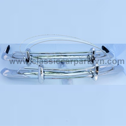 Volkswagen Karmann Ghia US style (1970-1971) bumpers by stainless steel NEW - Picture 2 of 5