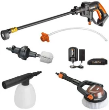 WORX WG625.4 20V Cordless Hydroshot Portable Power Cleaner with Accessories Kit 