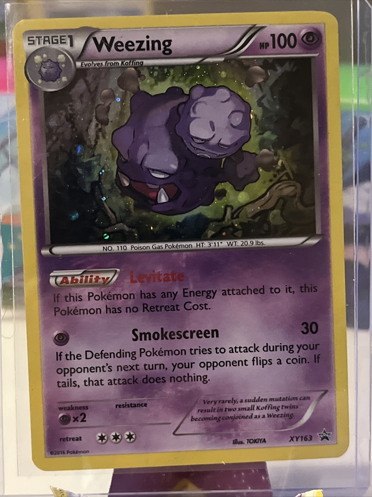 Weezing #XY163 Cosmos Holo 2016 Pokemon Black Star Promo LP 2