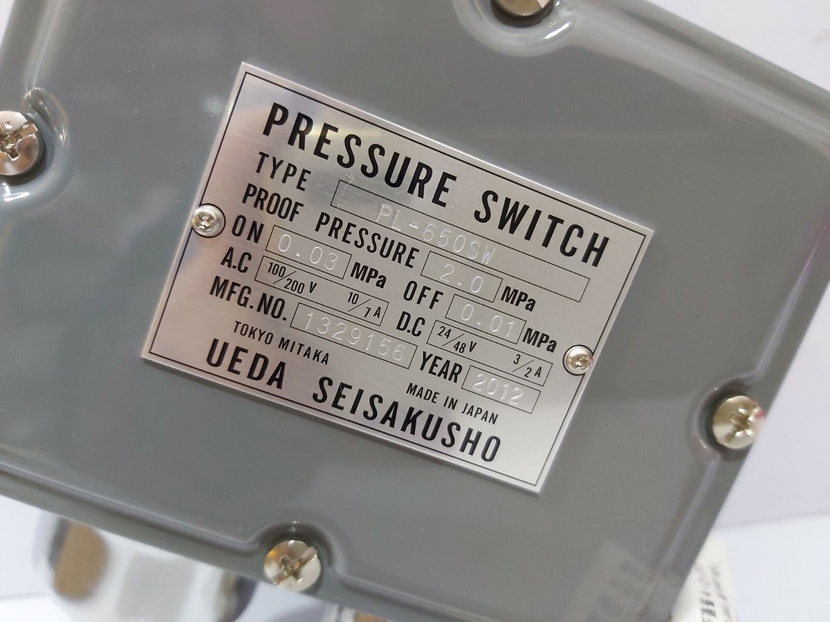 UEDA SEISAKUSHO PL-650SW WATERPROOF PRESSURE SWITCH PL650SW