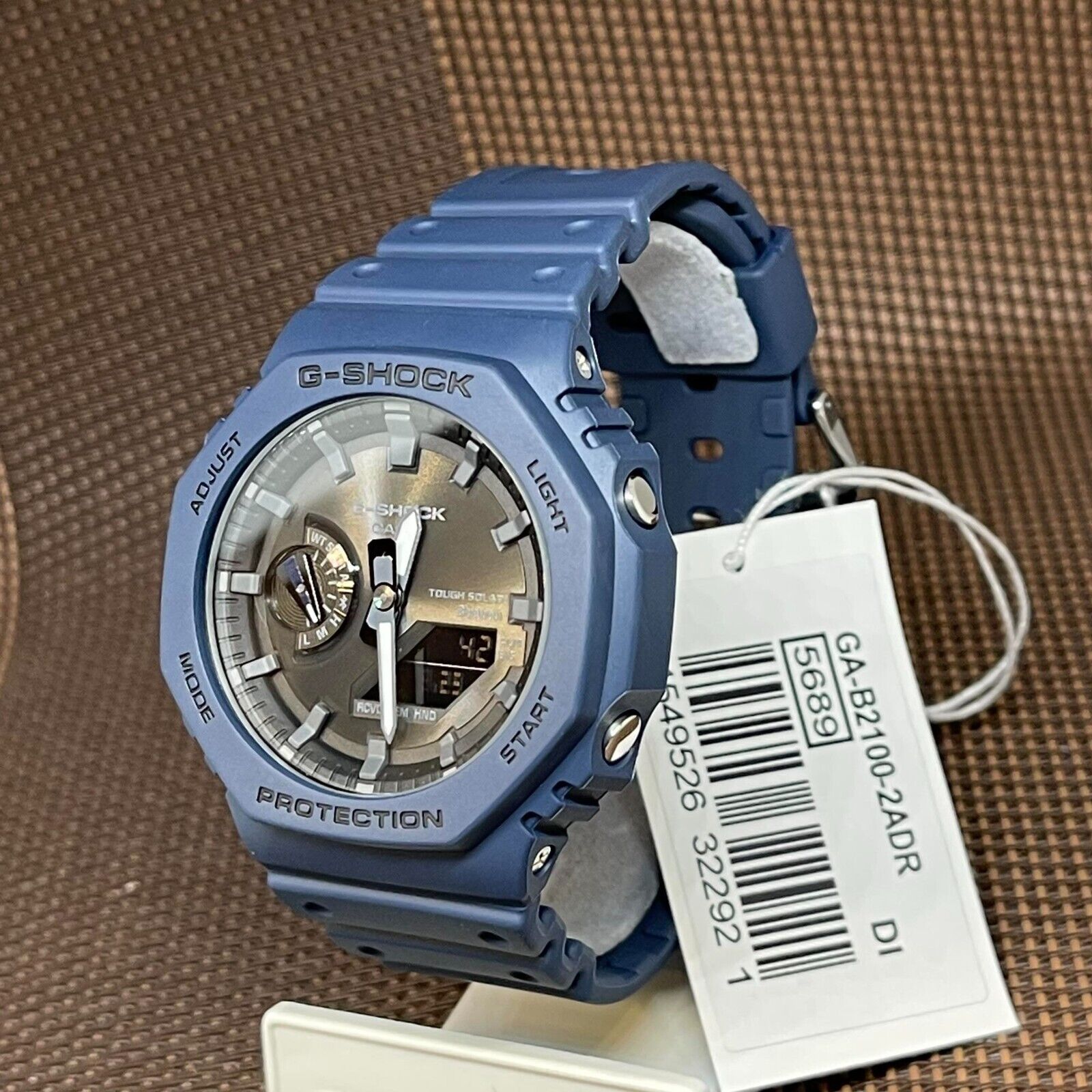 Casio G-Shock GA-B2100-2A Blue Octagonal Solar Bluetooth Mobile 