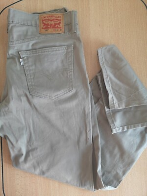 Levi's 541  Straight Regular Jeans Hose Gr. W34/L34 Beige Stretch Neuwertig! 