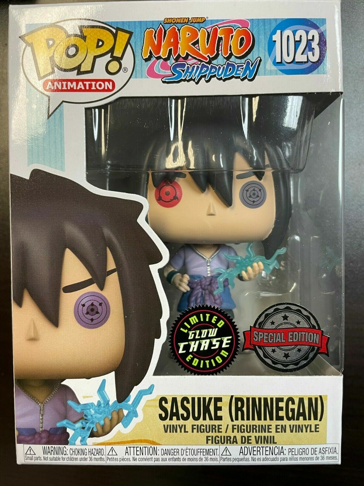 Funko Pop! Naruto: Shippuden - Sasuke Rinnegan #1023 - Chase Chance