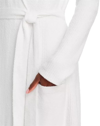Barefoot Dreams Cozychic Lite Knit Adult Short Robe L-XL Oversize Plush Ribbed - Picture 4 of 6