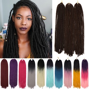 Afro Braidings Real Long Synthetic Hair Extensions Faux Locs Dread
