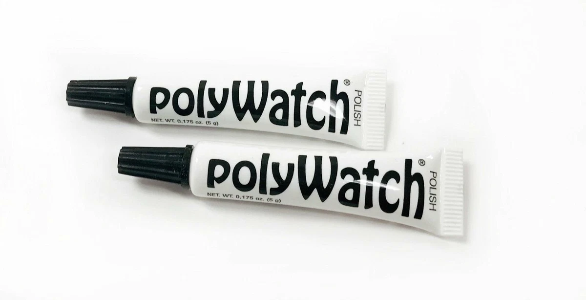 2 POLYWATCH 5g Scratch Remover Watch Plastic Acrylic Crystal