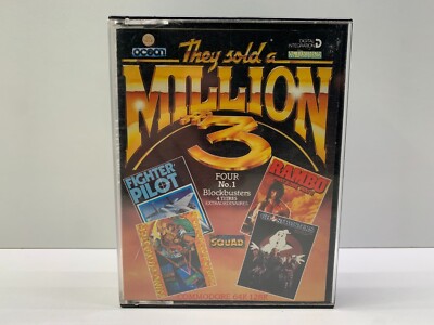 THEY SOLD A MILLION #3 64/128 C64 C128 - OCEAN - RAMBO, GHOSTBUSTERS, KUNG FU