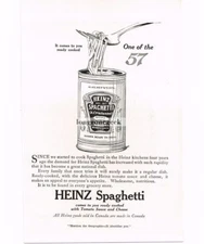 1916 Heinz Spaghetti "One of the 57" Vintage Print Ad