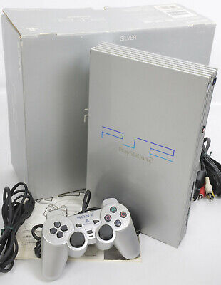 Sony PlayStation 2 PS2 Silver Slim Game Console Full BOX NTSC-Japan Fast  Ship