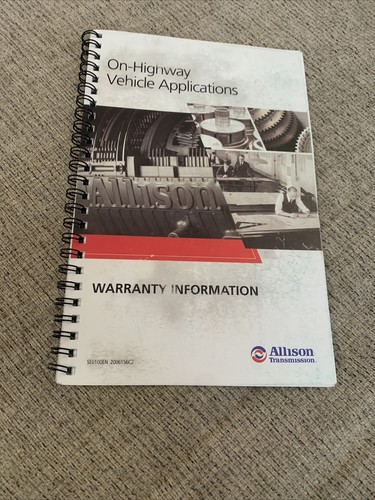 Allison Transmission 1000 2000 serie 5ta generación control propietarios manual fabricante de equipos originales - Imagen 4 de 4
