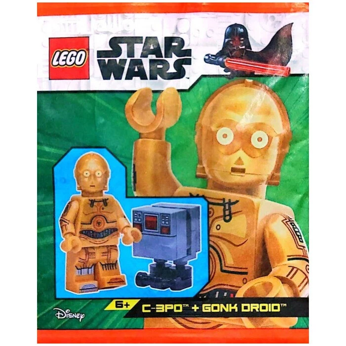 LEGO Star Wars C-3PO y Gonk Droid Bolsa de Papel 912310 (SELLADO)