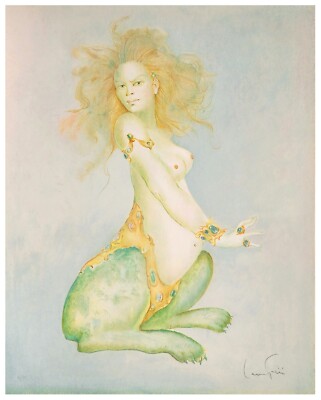 Signed Original LEONOR FINI Limited Edition Lithograph  SPHINX DE PROFIL'', 1980