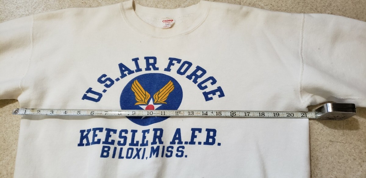 Vintage Champion US AIR FORCE Sweatshirt Size L Super Rare T Shirt 