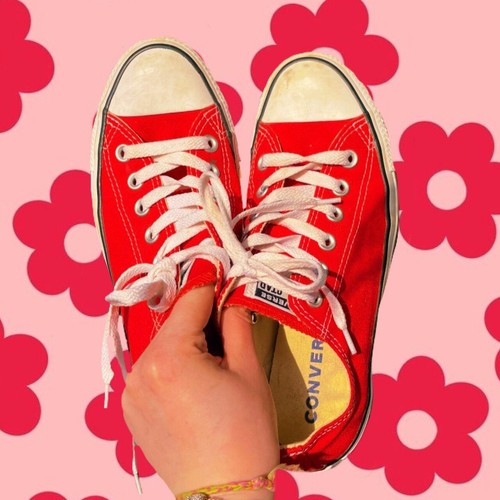 converse red low
