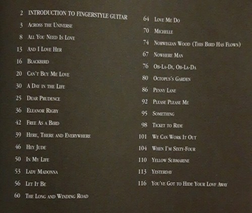 THE BEATLES GUITAR TAB / ***BRAND NEW*** / FINGERPICKING BEATLES / 30 SONGS - Picture 2 of 3