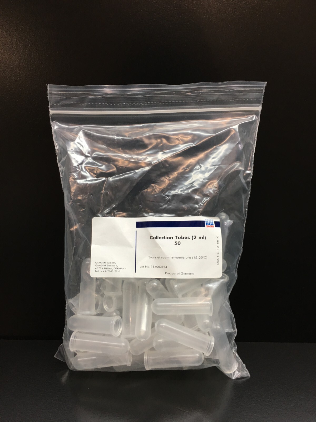 Qiagen Mat No 1016810 Collection Tubes