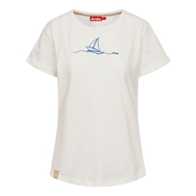Derbe Damen Rundhalsshirt T-Shirt Segelboot