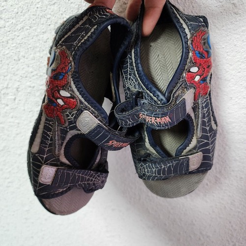 Spiderman Boys Hiking Sandal, Navy/Gray, Size 3 - Picture 4 of 7
