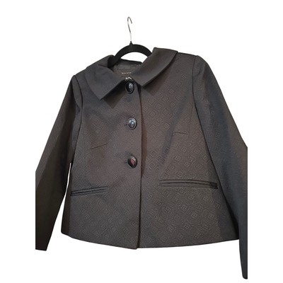 Apostrophe Blazer Jacket Collared Button Front Career Office Coat S