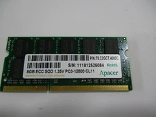 Apacer 78.C2GCT.4000C 8GB DDR3 ECC PC3-12800 1600MHz SODIMM Memory