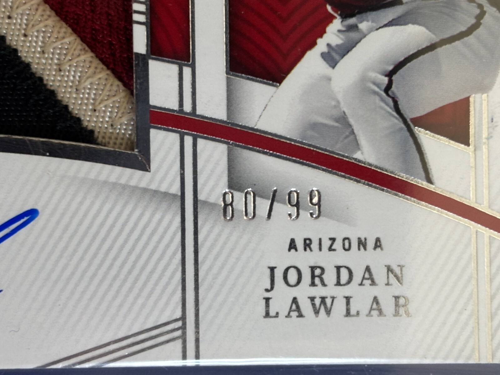 ⚾ 2023 Panini National Treasures Baseball Auto Patch #162 Jordan LAWLAR #'d/99 ⚾ view 3