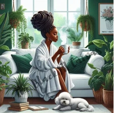 Digital Print Peaceful Art Plant Lover Gift Ideas Wall Decor Plant Nursery 