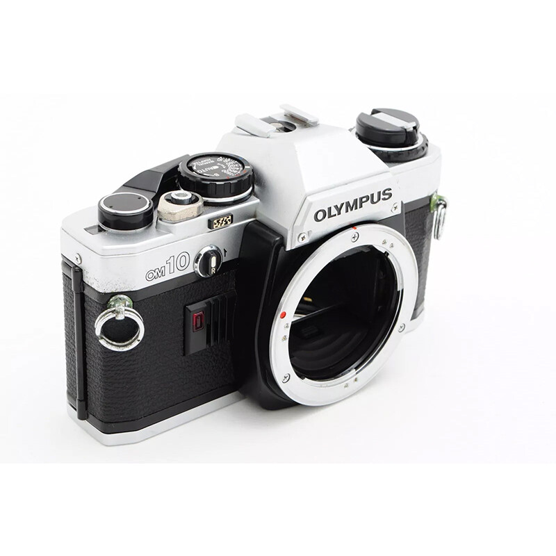 Olympus OM-10 Manual Camera+ Optional 50mm f/1.8 OM Lens (Chrome