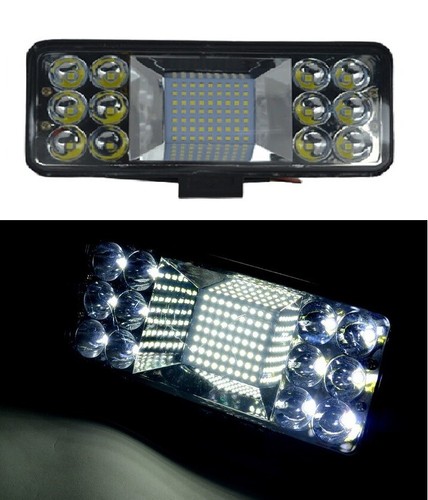 AUXTINGS Barre Rampe LED 57cm 570W, 2x 10cm Spot Phare De Travail Projecteur Étanche Feux Antibrouillard Avec Câblage 12V Pour Voiture Camion Tracteur SUV Bateau