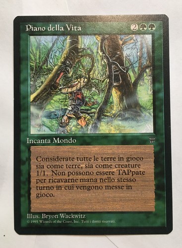 Magic The Gathering MTG  Living Plane Legend Italian Language - Picture 1 of 10
