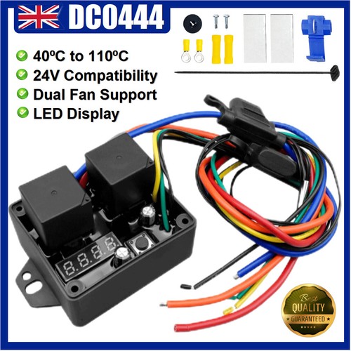 FÜR DC-0444 Digitaler Heizkörperlüfter Regler einstellbare Temperatur