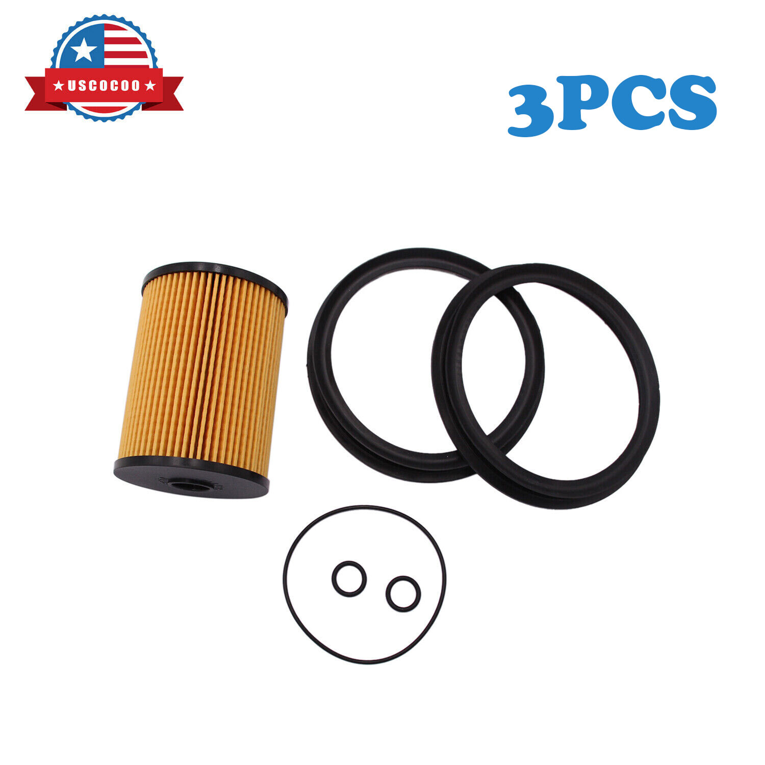 3x Fuel Filter for 2007 2008 2009 2010 2011 2012 2013 2014 2015 Mini Cooper